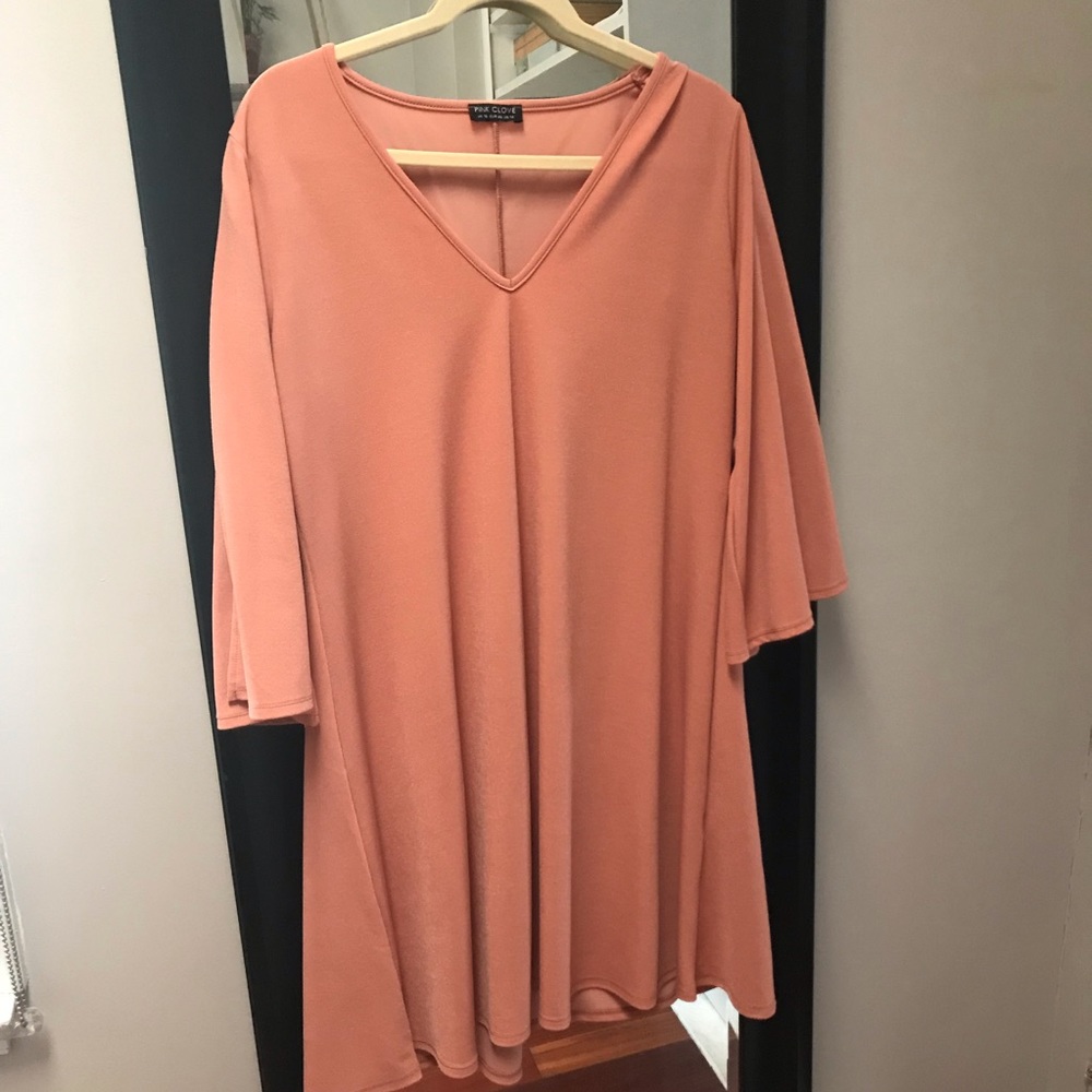 Pink Clove Bell Sleeve Dress